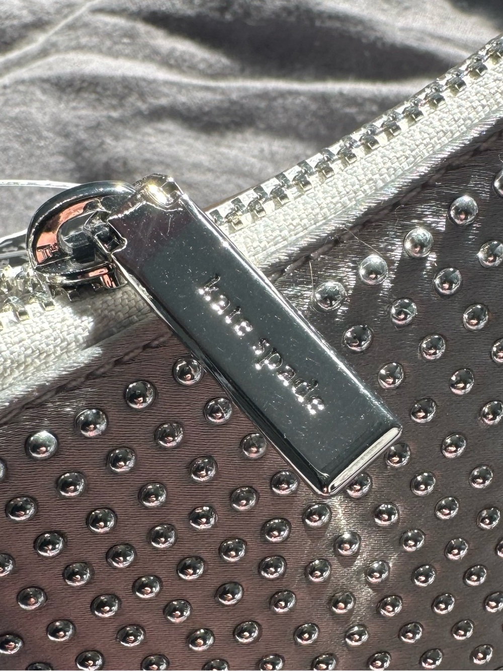 kate spade silver studded shoulder bag - Picture 6 of 10